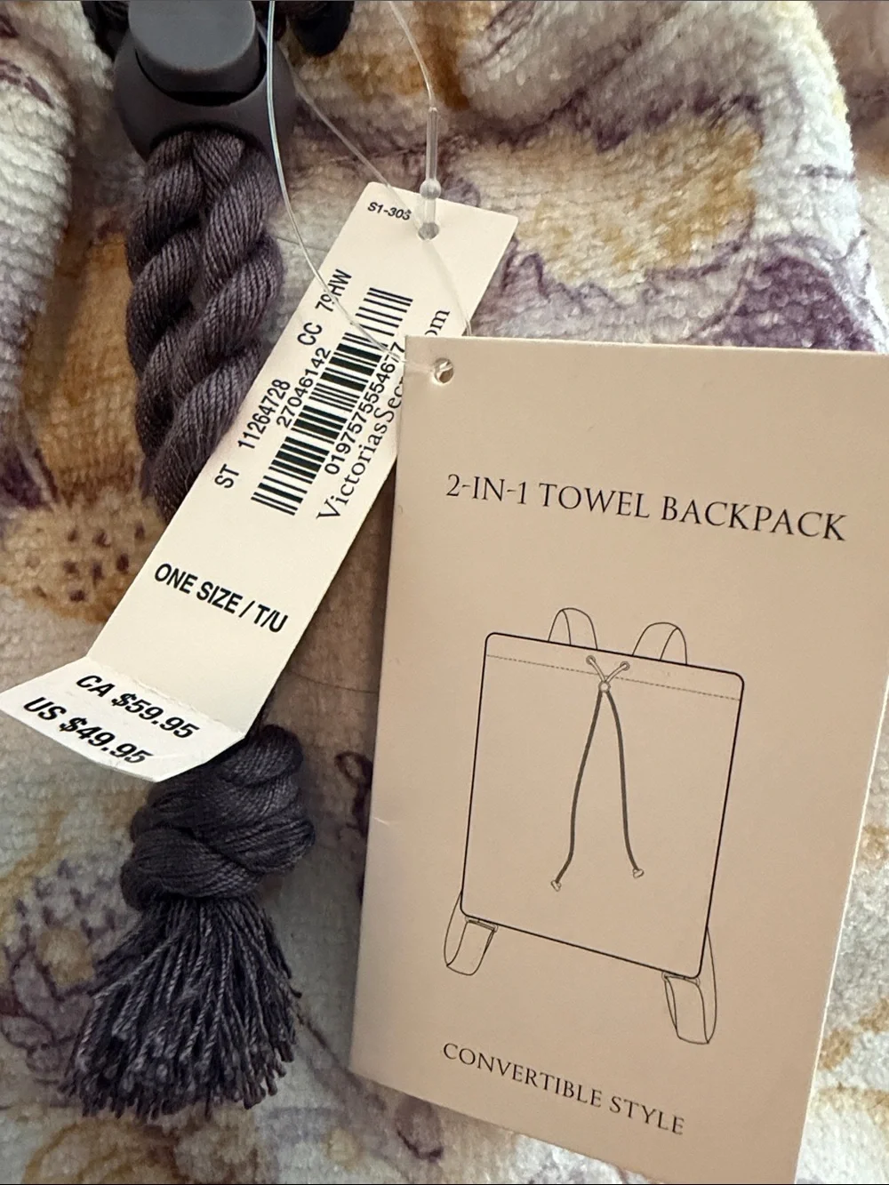 Victorias Secret convertible towel